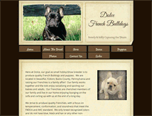 Tablet Screenshot of dolcefrenchbulldogs.com